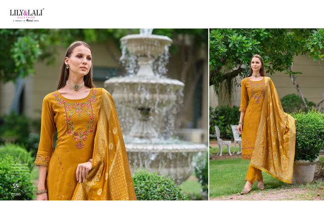 Hasmeena Vol 4 By Lily And Lali Viscose Embroidery Kurti With Bottom Dupatta Orders in India
